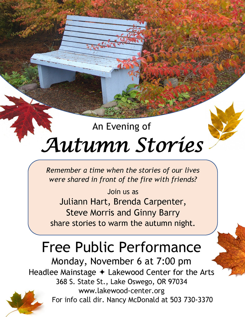 An Evening of Autumn Stories, LAkewood Theatre Company