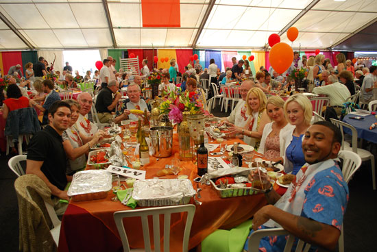 KeyBank table at the 2013 Lobster Feed & Charity Auction