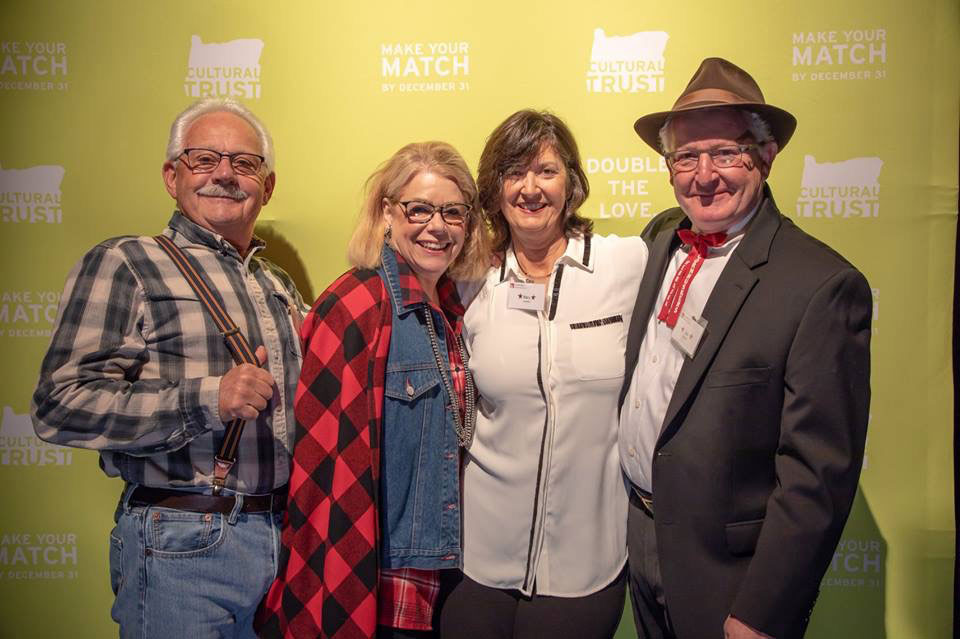 Volunteers at the opening night of Inherit the Wind, November 2018.