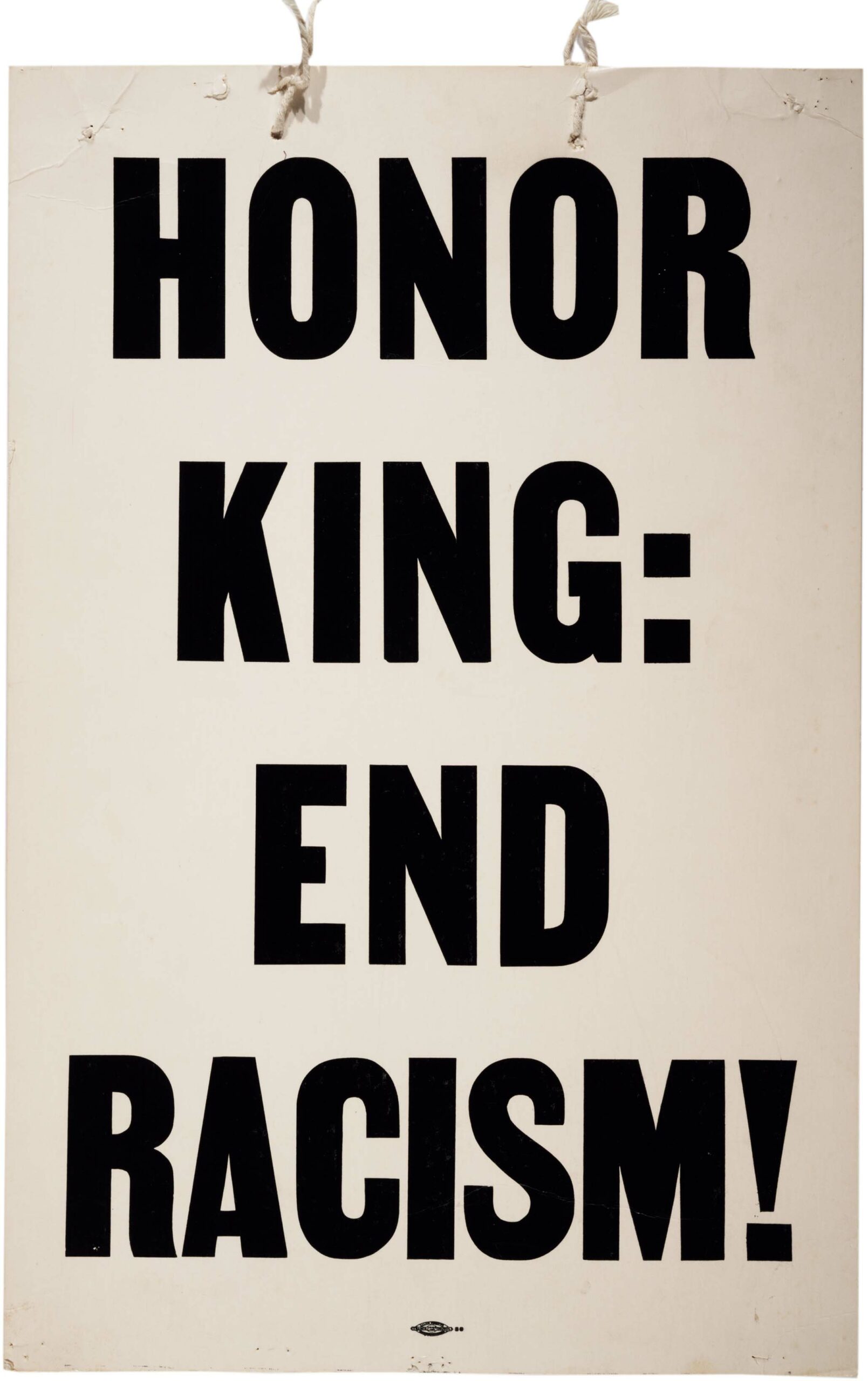 GLC 6125 p.1.  Allied Printing.  Broadside: Poster designed for a march the day after Martin Luther King Jr.'s assassination, 5 April 1968.  (The Gilder Lehrman Collection, courtesy of the Gilder Lehrman Institute of American History. Not to be reproduced without written permission.)