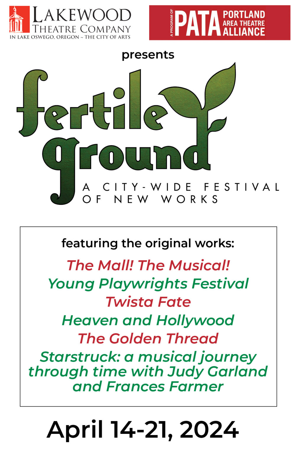 Fertile Ground 2024 Lakewood Center for the Arts