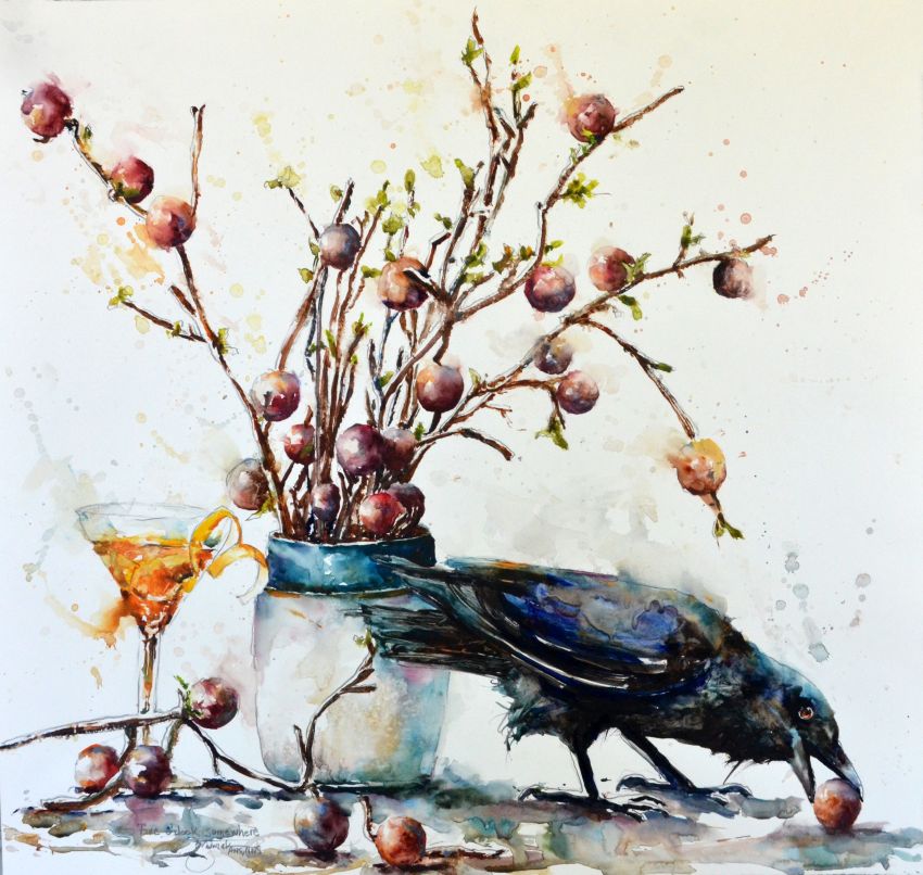 Bev Jozwiak-Five O'Clock Somewhere-Watercolor Bev Jozwiak-Five O'Clock Somewhere-Watercolor