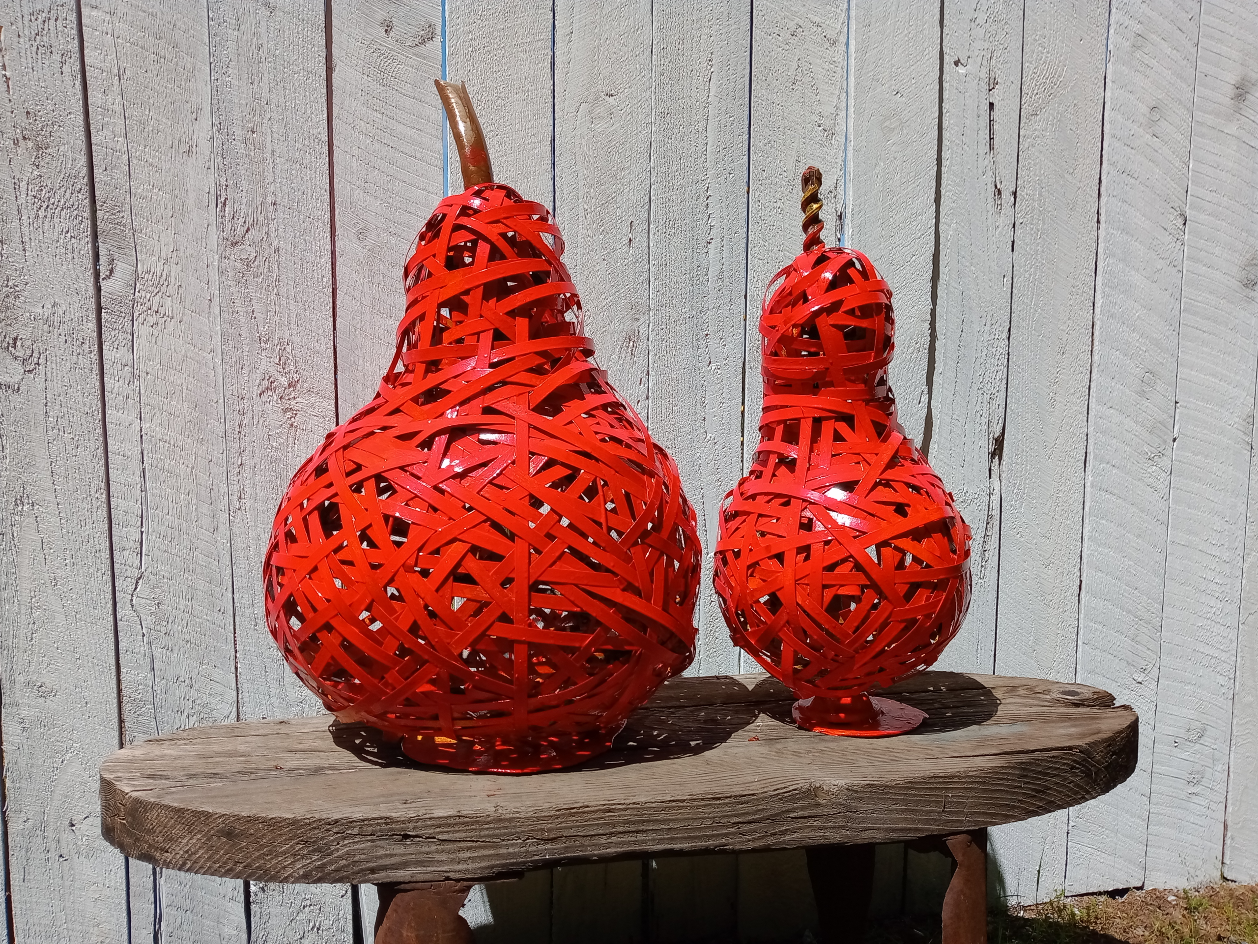 Farris,Marta, Red Pears.metal, 32x22+ 19x13, $400+$190.jpg