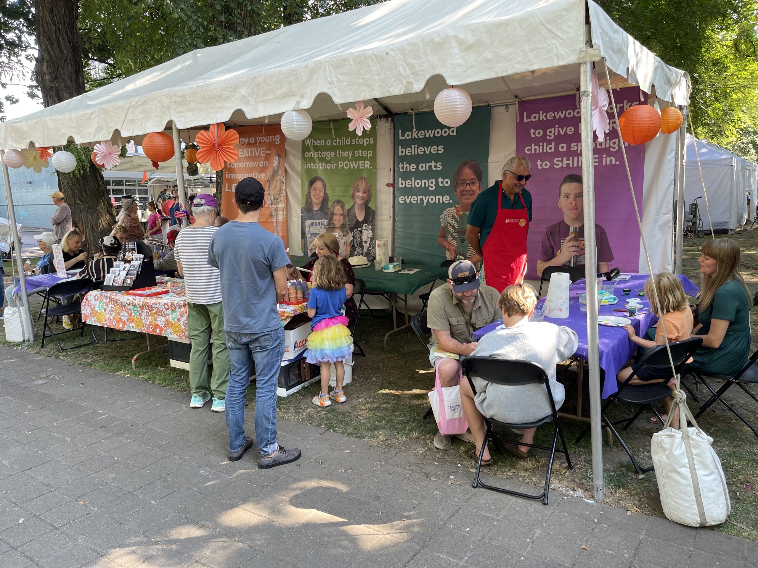 The Lakewood Booth at Art in the Pearl, 2025