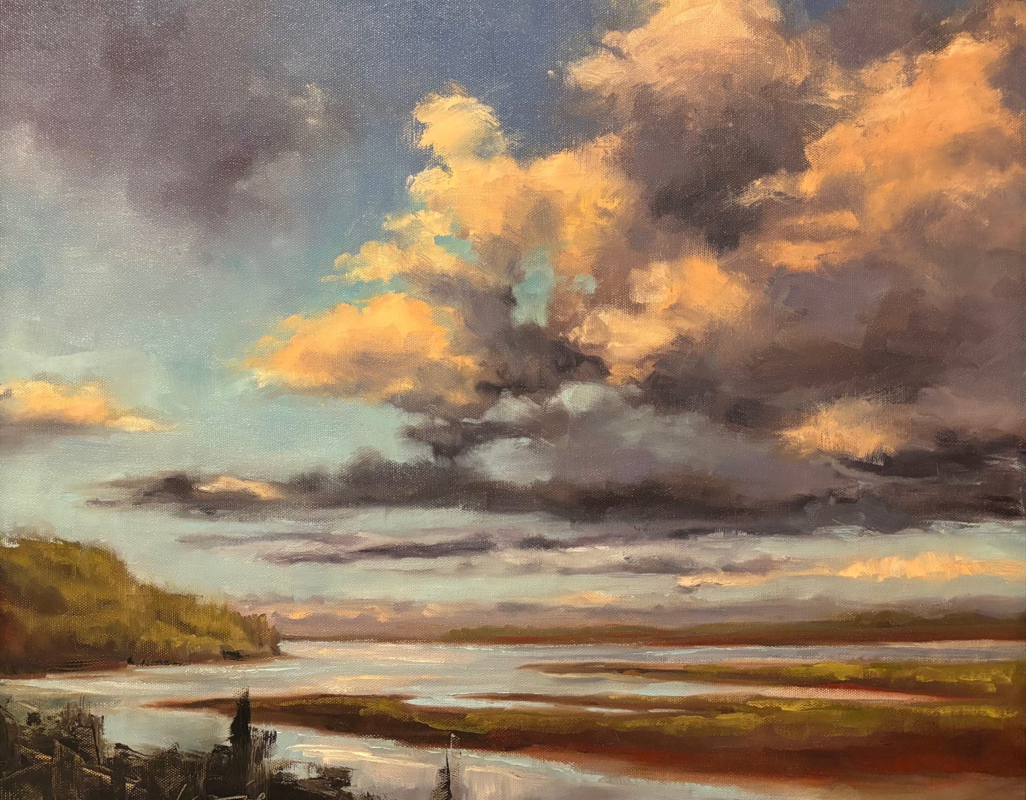 Lorraine Bushek-“Nehalem Bay” oil 16x20. $1200
