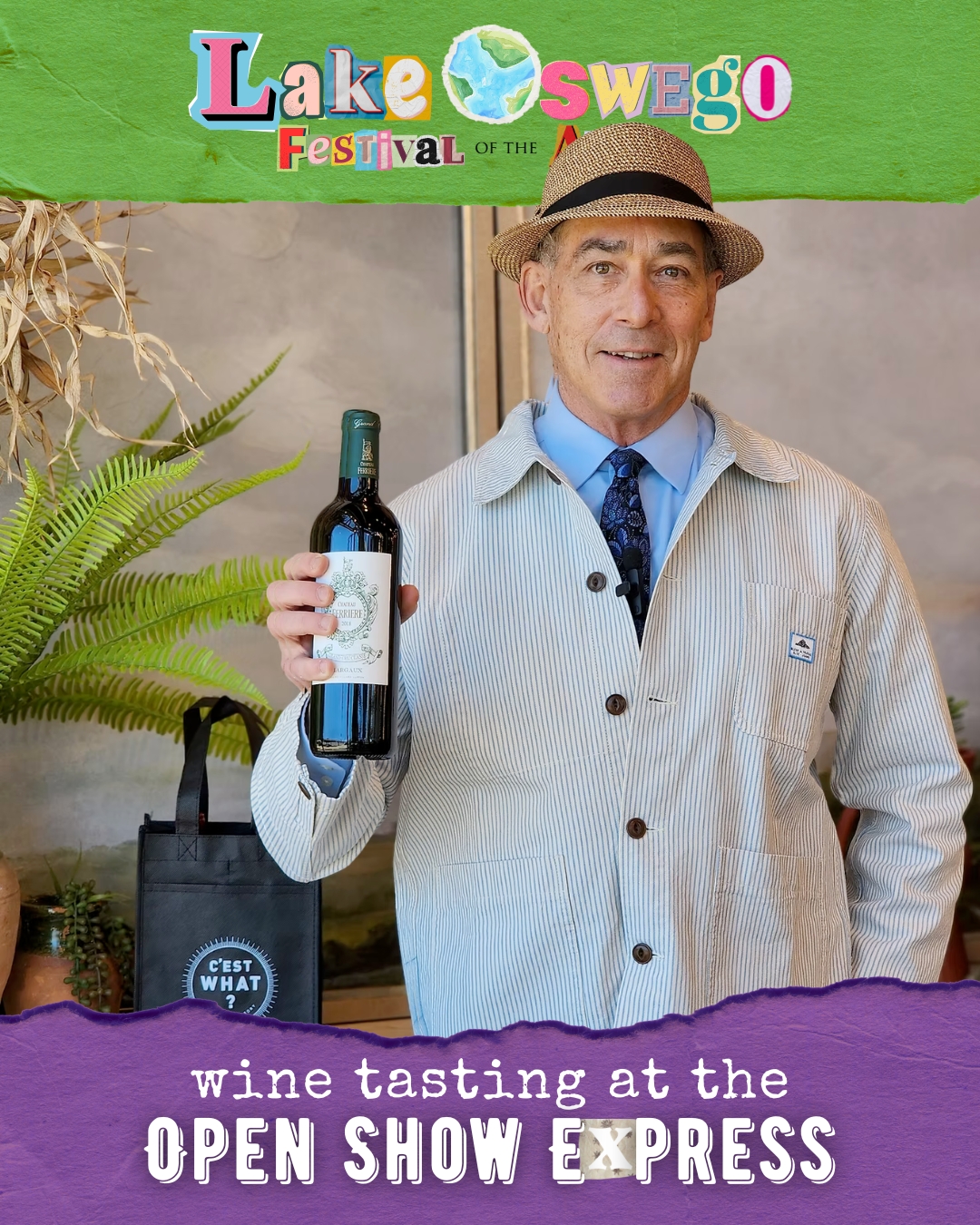Open Show Express Tent wine tasting