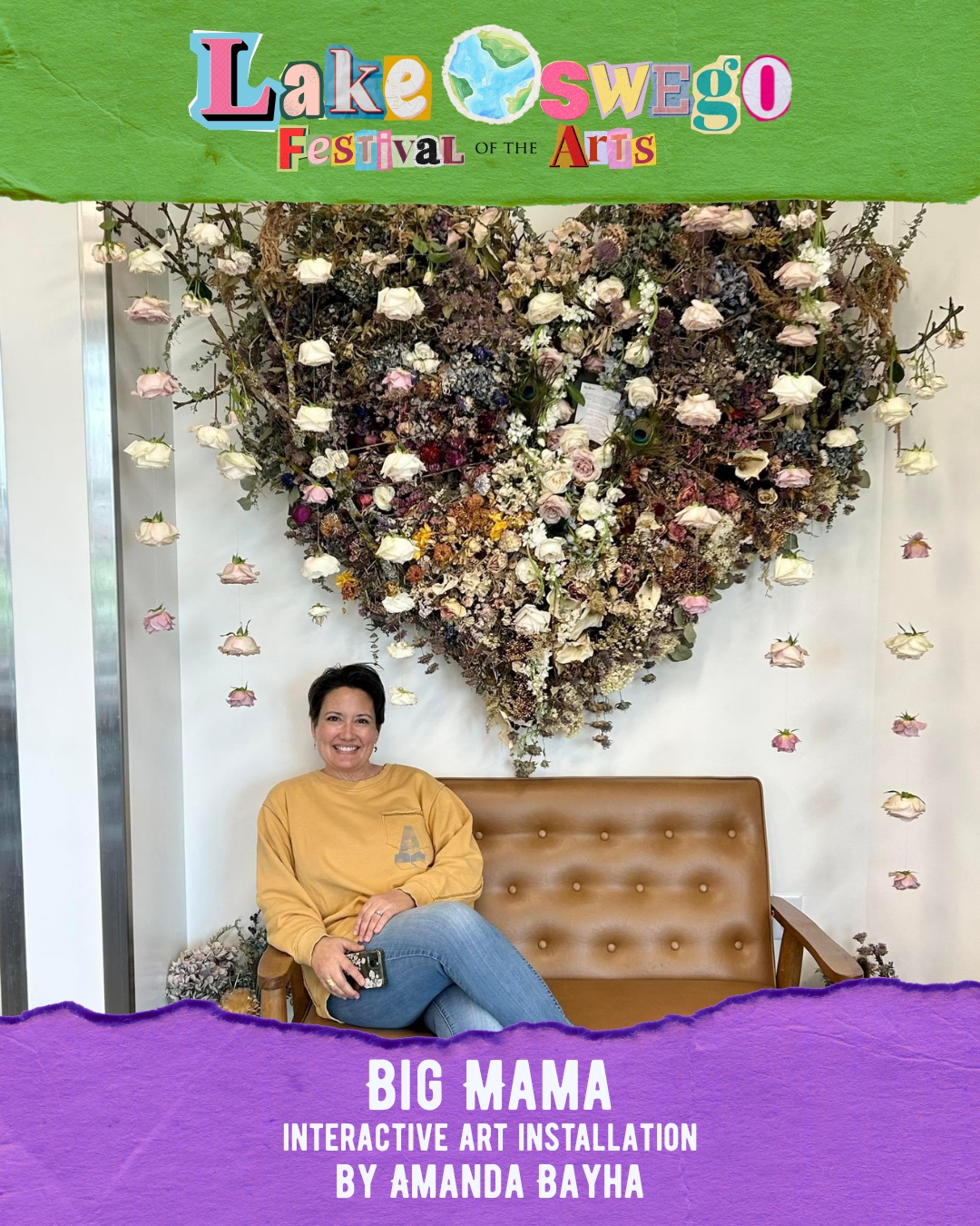 Big Mama botanical sculpture by Amanda Bayha