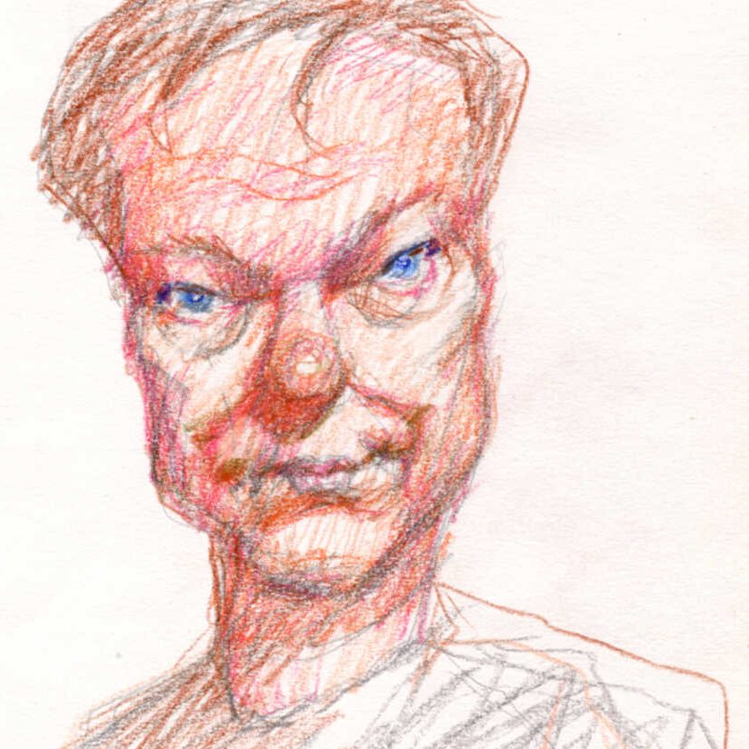 bill-plympton_selfportrait_2007 Bill Plympton is the first person to draw a feature-length film entirely by hand; he's been nominated for two animation Oscars and has made 10 feature films since 1991.